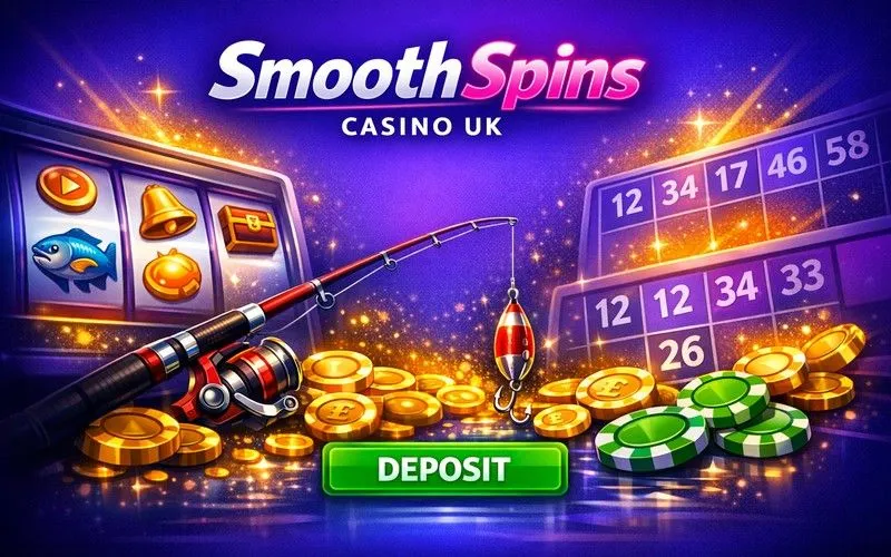 Smooth Spins Casino homepage hero banner