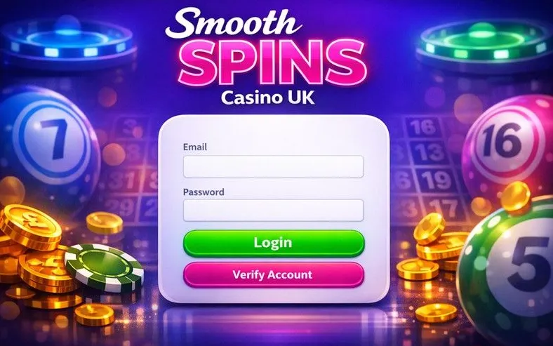 Smooth Spins login page hero banner